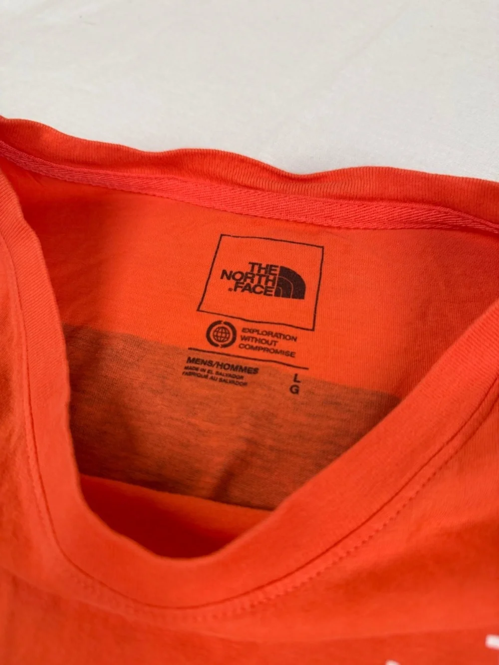 North Face Men's Sleeveless Athletic Shirt Size Large - Orange